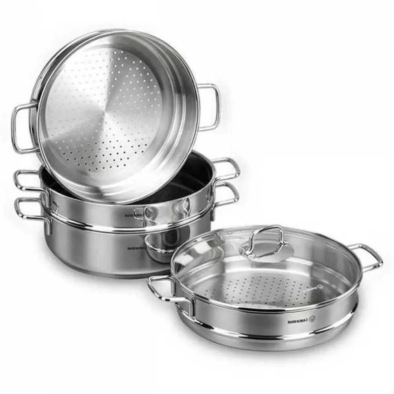 Korkmaz Perla Ravioli & Manti Steamer Cookware Set