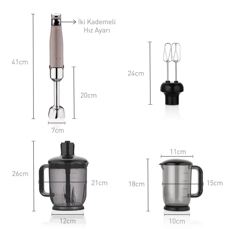 Korkmaz Performix Mega Blender Set Beige