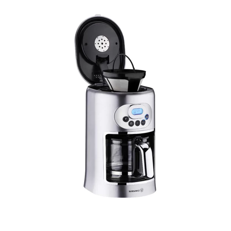 Korkmaz Drippa LCD Filter Coffee Machine Inox