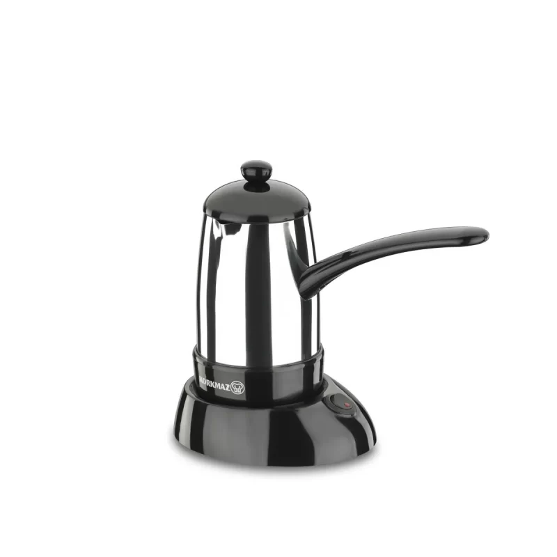 Korkmaz Smart Bright Inox/Black Electric Coffee Machine